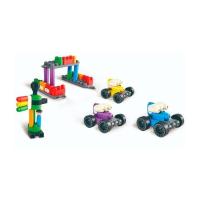 Конструктор PolyM Радужный поезд с цифрами 63 детали Фото