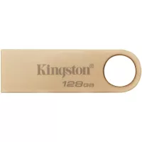 USB флеш накопичувач Kingston 128GB DataTraveler SE9 G3 Gold USB 3.2 Фото