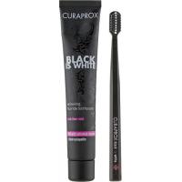Набір косметики Curaprox Black is White Зубна паста з активованим вугіллям Фото