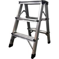 Лестница GTM стремянка 3сх. верхняя ступень 0,58м, двусторонняя Фото
