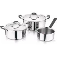 Набор посуды MasterPro Foodies collection 2 каструлі та ківш 16/20/24 см Фото