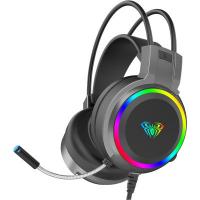Навушники Aula S608 Wired Gaming Headset 3.5mm*2 + USB Black Фото
