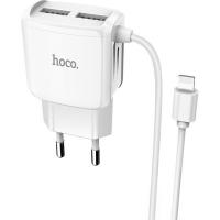 Зарядное устройство HOCO C59A Mega joy double port charger for iP White Фото