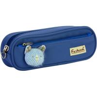 Пенал Cool For School 2 отделения с аппликацией Голубой Фото