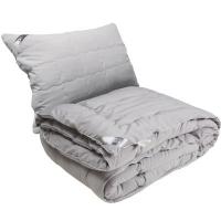 Одеяло Руно Демісезонна силіконова Grey 140х205 см з подушкою Фото
