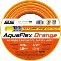 Поливочный шланг 2E AquaFlex Orange 1/2", 30м, 4 шари, 20бар, -10+60°C Фото