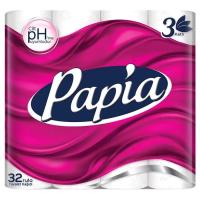 Туалетная бумага Papia 3 слоя 32 рулона Фото
