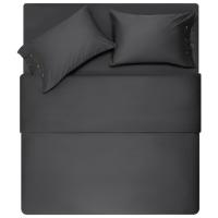 Простынь Ardesto Mix&Match Premium 100 бавовна, сатин сірий 180х240 Фото