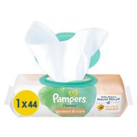Детские влажные салфетки Pampers Harmonie Protect&Care с календулой 44 шт Фото