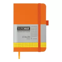 Книга записная Buromax ETALON 95х140, 96 листов клетка оранжевый Фото