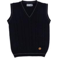 Жилет детский Na трикотажный с косами Фото