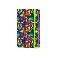 Книга записная Optima А5 Rainbow, твердая обложка текстиль, резинка, бло Фото