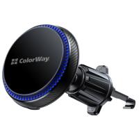 Универсальный автодержатель ColorWay MagSafe 360° Air Vent 15W Black Фото