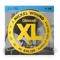 Струны для гитары D'Addario XL Nickel Wound Super Light Top / Regular Bottom ( Фото