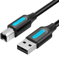 Кабель для принтера Vention USB 2.0 AM/BM 3.0m 480Mbps PVC black Фото
