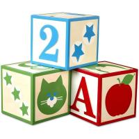 Кубики Melissa&Doug Набор из 3-х больших деревянных кубиков Фото