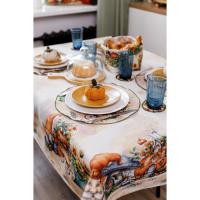 Скатерть Прованс гобеленовая Тыквенные гномы D-180 Фото
