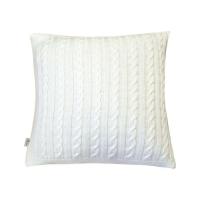 Наволочка Прованс декоративная вязаная SOFT Молочный 45х45 Фото