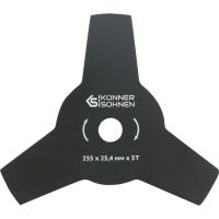 Нож для триммера Konner&Sohnen KS TB-3T, 255мм, 260x280мм, 0.29кг Фото