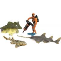 Фигурка Kids Team Морские жители: бычья акула,европейский пилорыл,ок Фото