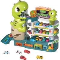 Игровой набор ZIPP Toys Dino паркинг электрический, 6 машинок Фото