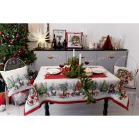 Скатерть Прованс гобеленовая Рождественский костер 135х180 см Фото