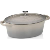 Гусятница Kela Calido чавунна з кришкою 4 л сіра Фото