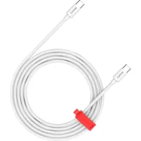 Дата кабель Canyon USB-C to USB-C 1.2m CC100AB 100W Braided White Фото