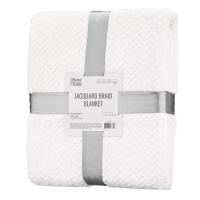 Плед Ardesto Jacquard Braid 160х200см, 100 поліестер, айворі Фото