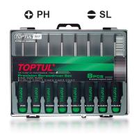 Набор отверток Toptul прецизионных 8шт. PH000-PH0, SL1.2-SL3 Фото