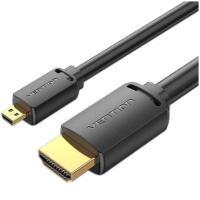 Кабель мультимедийный Vention HDMI M to HDMI micro M 3.0m V2.0 4K 60Hz Фото