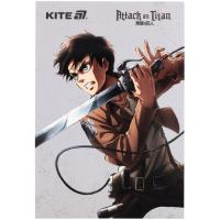 Блокнот Kite Attack on Titan A5, 50 аркушів, клітинка Фото