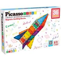 Конструктор Picasso магнітний Tiles Magnetic Building Blocks 36 детале Фото