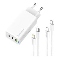 Зарядное устройство ColorWay GaN Mini 65W PD Port PPS USB (USB-2C1A) cable Type Фото