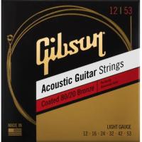 Струны для гитары Gibson SAG-CBRW12 Coated 80/20 Bronze Acoustic Guitar Str Фото