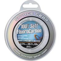 Флюорокарбон Savage Gear Soft Fluorocarbon 15m 0.81mm 33.0kg Clear Фото