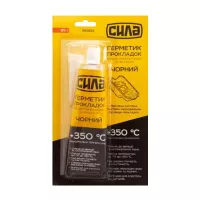 Герметик автомобильный СИЛА +350 °С чорний 85 г Фото