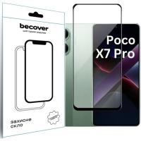Скло захисне BeCover Poco X7 Pro Black Фото