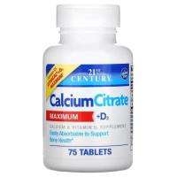 Витамин 21st Century Кальций Цитрат и витамин D3, Calcium Citrate + D3 Фото
