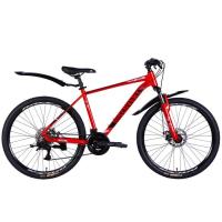 Велосипед Discovery 26" BASTION DD рама-18" AL 2025 червоно-чорний Фото