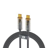 Дата кабель Armorstandart USB-C to USB-C 1.0m transparent 100W grey Фото