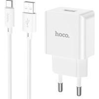 Зарядное устройство HOCO C106A Leisure USB + cable USB to USB-C 10.5W White Фото