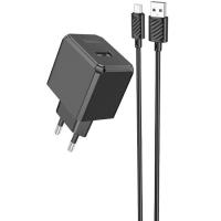 Зарядное устройство HOCO CS11A Ocean USB + cable USB to Micro 5P 10.5W Blac Фото