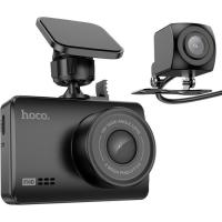 Видеорегистратор HOCO DV3 Driving recorder with display dual-channel Bla Фото