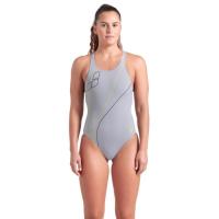 Купальник Arena Trail Swimsuit V Back 009022-520 Сірий 38 Фото