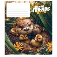 Тетрадь Школярик The best friends 12 листов клетка Фото