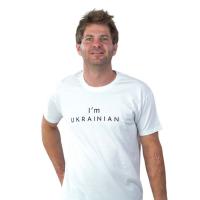 Футболка Sol's Imperial 190 I'am Ukrainian білий S Фото