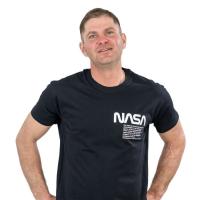 Футболка Sol's Imperial 190 Nasa Worm насичений чорний S Фото