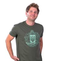 Футболка Sol's Imperial 190 Герб України хакі XXL Фото