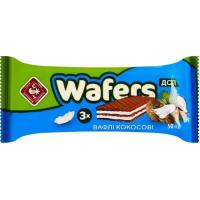 Вафли Житомирські ласощі с начинкой Wafers кокос 50 г Фото